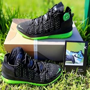 Nike LeBron 18 Dunkman black/electric green